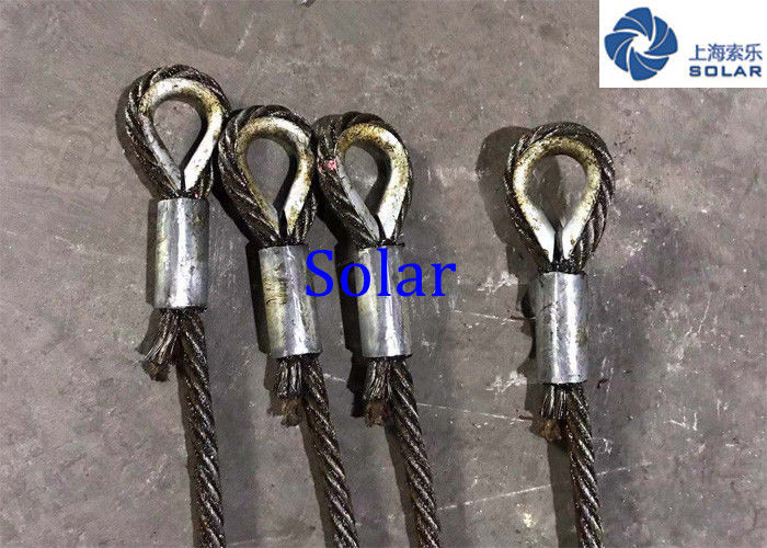 High Strength 18x7+IWS Splice Steel Wire Rope Sling With Thimble Eye